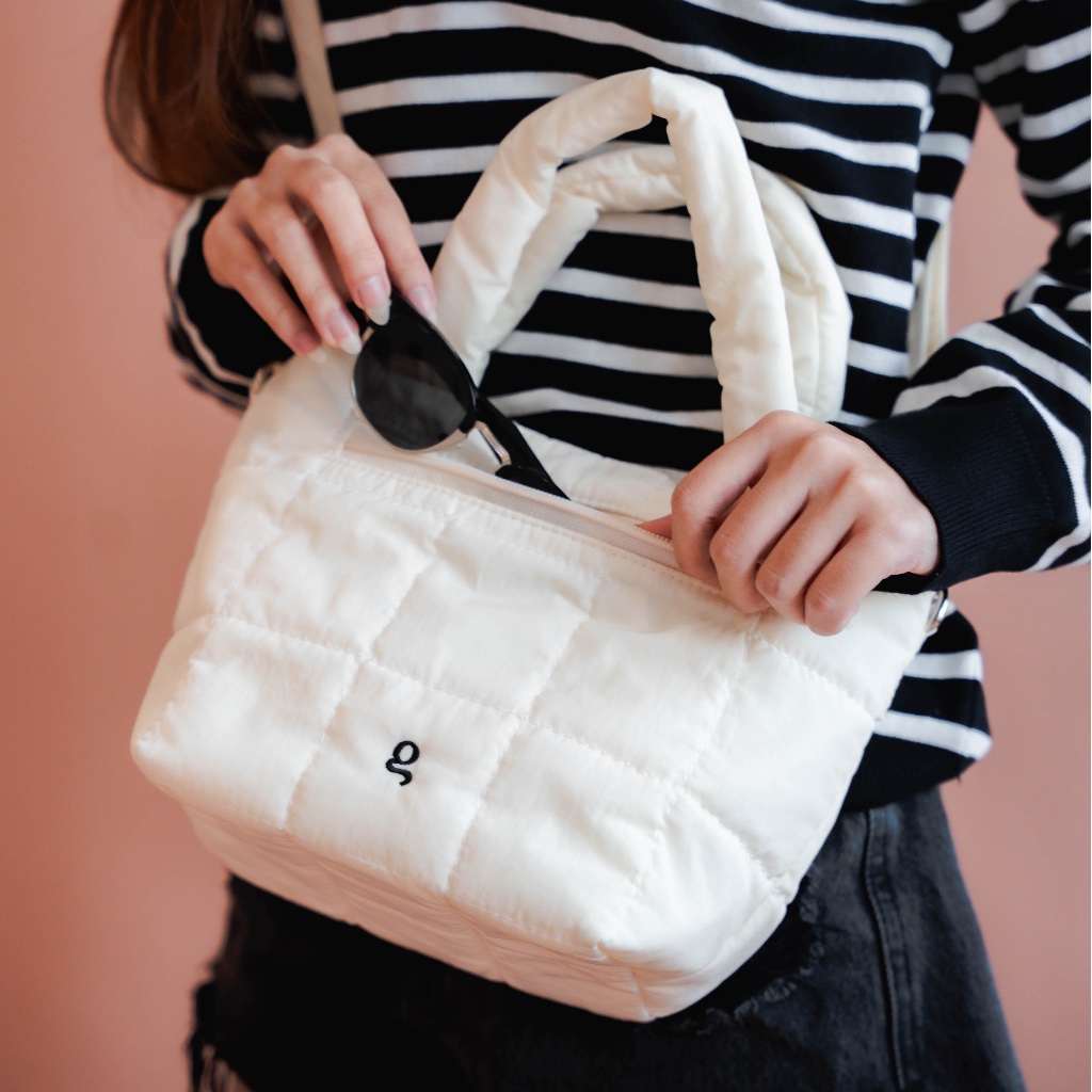 The Good Puff Tote - Nylon Handbag/Puffy Bag/Mini Bag - By Goodmoments