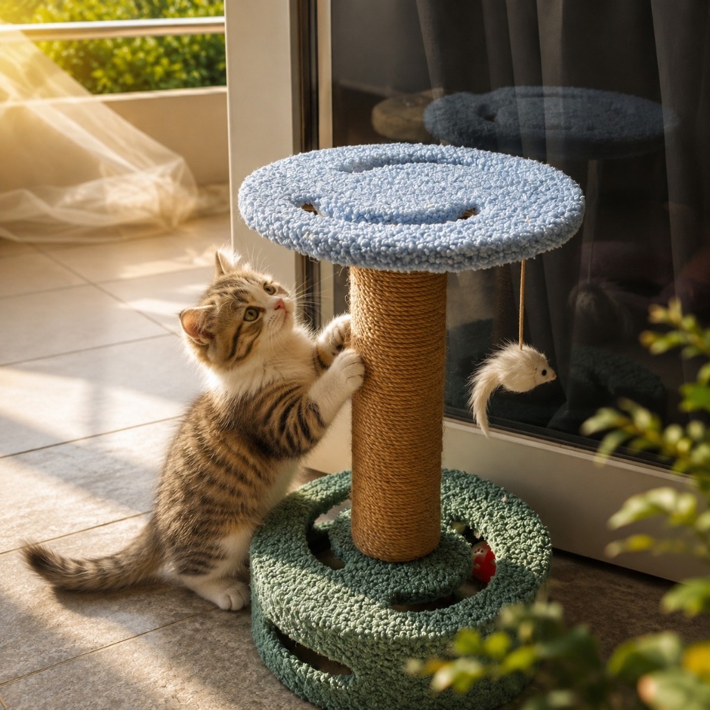 Cat Bite Tower Cat Scratcher Tree Cat Tree Cat Scratcher ของเล่น Scratcher