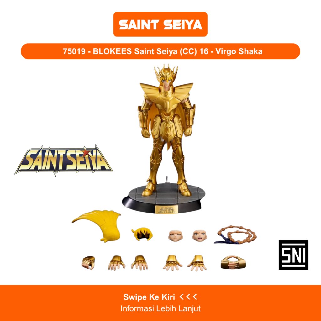 [ใหม่] ! BLOKEGS Saint Seiya Champion Class – Virgo Shaka / Pisces Aphrodite / Andromeda Shun / Phoe