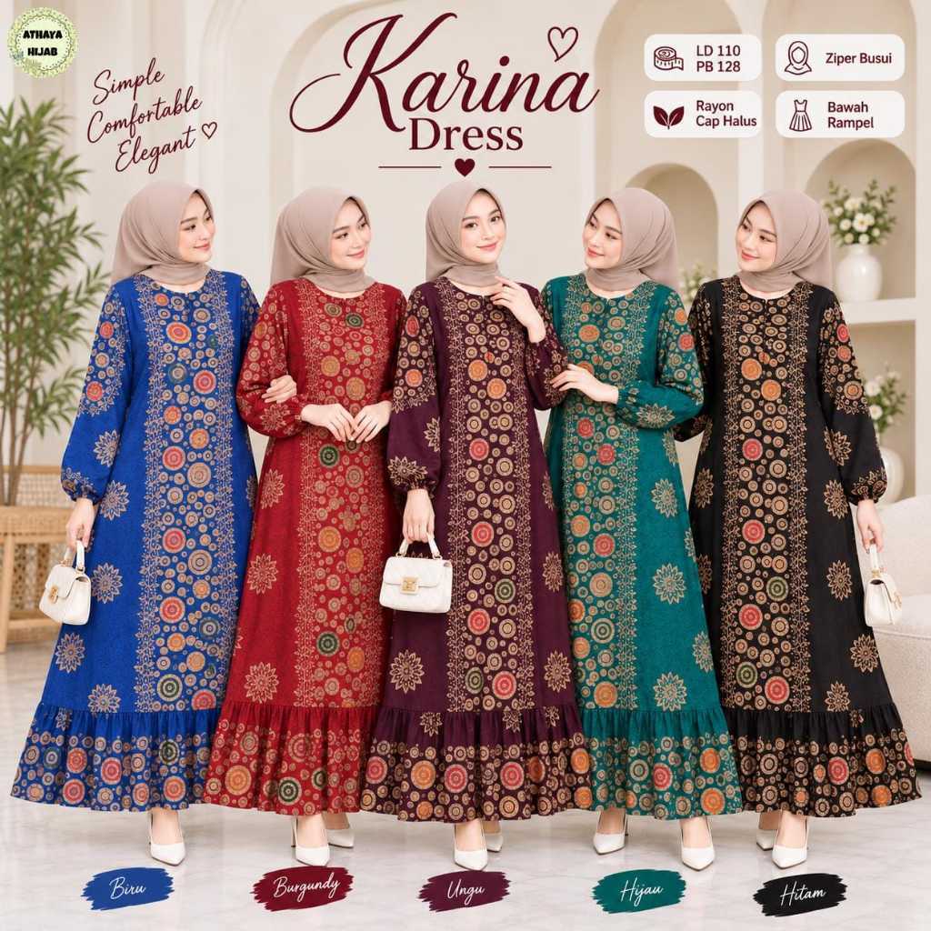 เสื้อผ้าผู้หญิง HQ KARINA DRESS จาก AtHAYA FASHION STORE