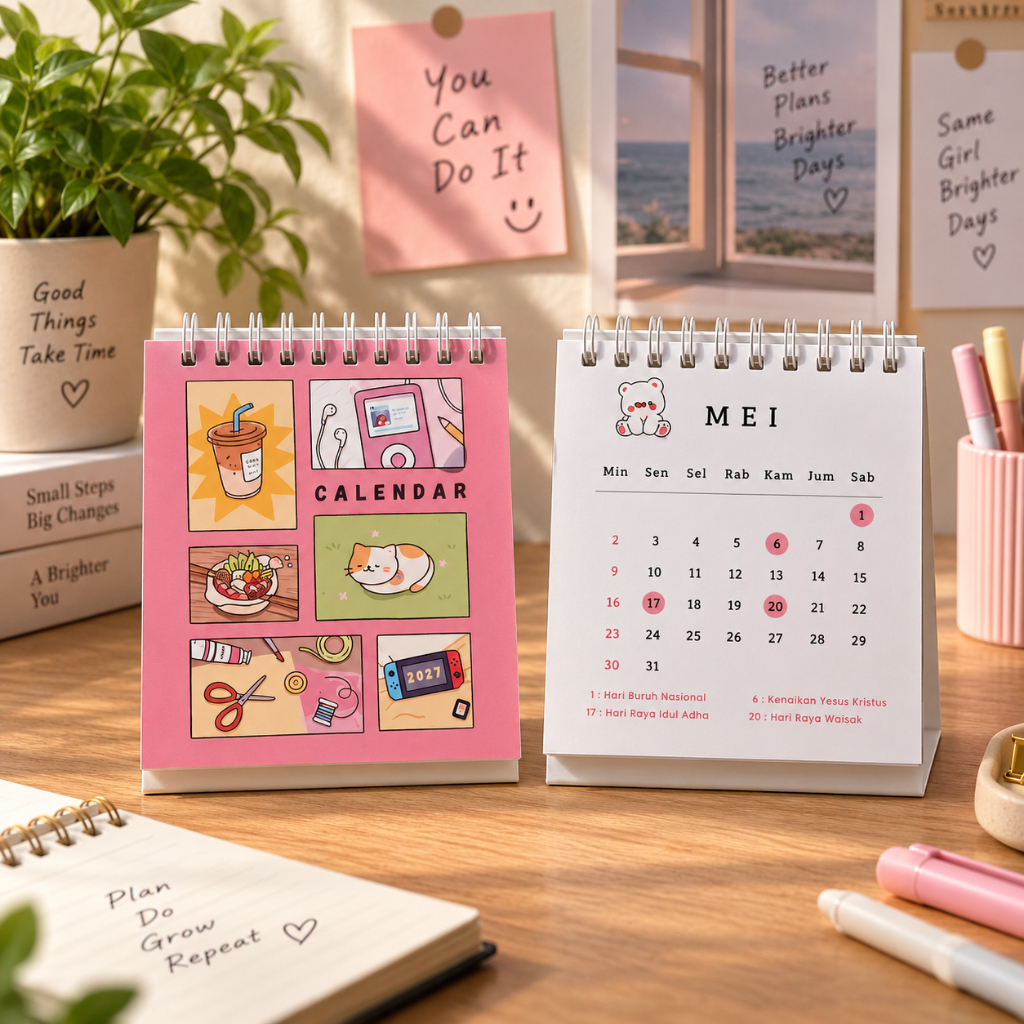 DESK CALENDAR/2027 CALENDAR/2027 DESK CALENDAR/AESTHETIC DESK CALENDAR/2027 CALENDAR/MINI CALENDAR