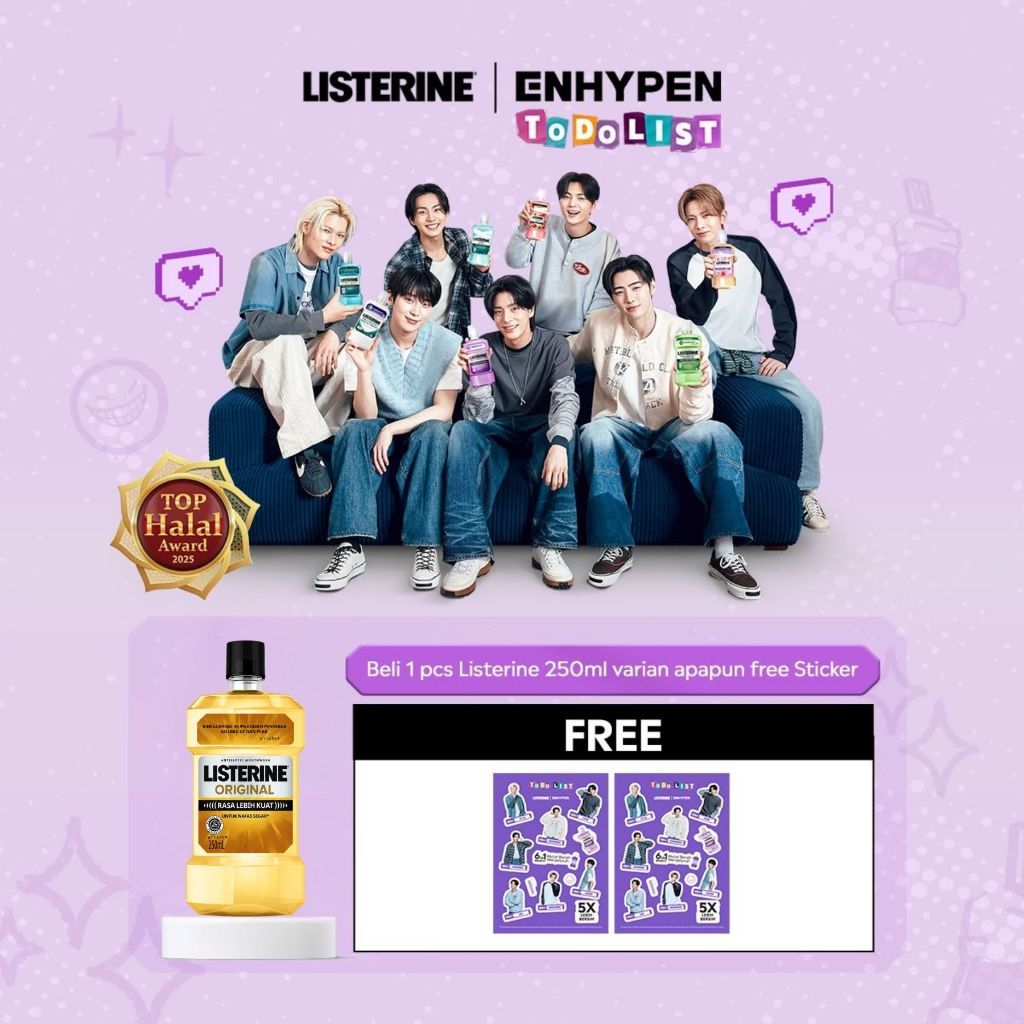 สติ๊กเกอร์ ENHYPEN LISTERINE