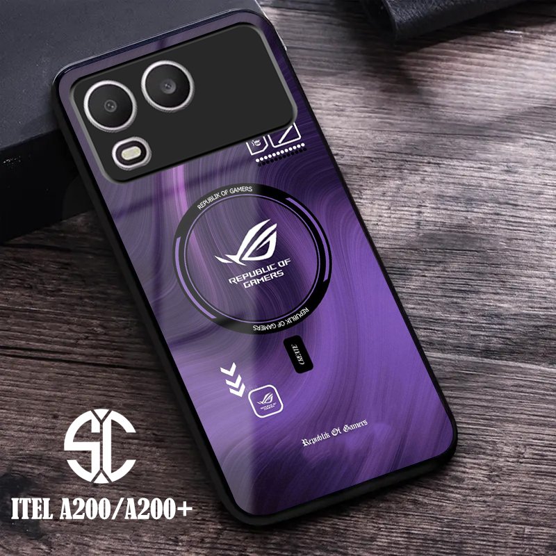 เคส HP ITEL A200/A200+ Motif (ROG) เคสนิ่มล่าสุดและเคสแข็งเคลือบเงา (SC) เคส Selampet - เคสแบบกําหนด