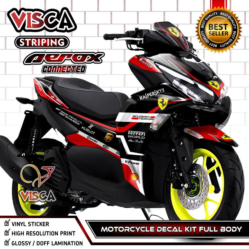Decal Aerox 155 เชื่อมต่อ 2021 2022 Full Body - Cool Aerox 155 เชื่อมต่อ 2021 2022 สติกเกอร์ - Aerox