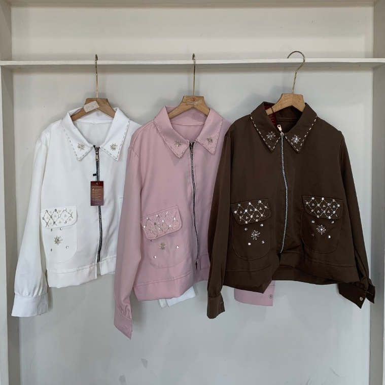LEILA TOP - เสื้อซิปผ้าไหม Leila Haluna
