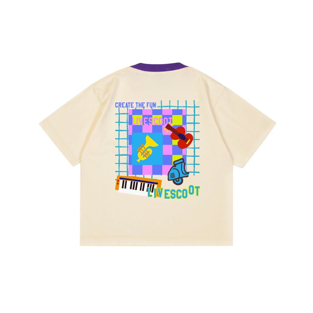 Livescoot Kids Short Sleeve Boxy I Kids T-Shirt - Awesome