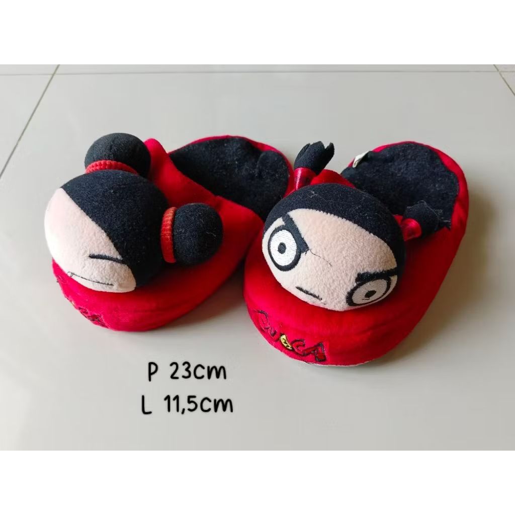 Preloved รองเท้าแตะหายาก ตุ๊กตา pucca garu room รองเท้าแตะตุ๊กตา dollie น่ารัก