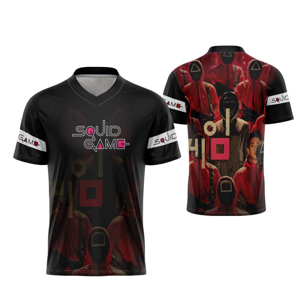 SQUID GAME Jersey เสื้อยืด / SQUID GAME Fullprint Art-04 Jersey