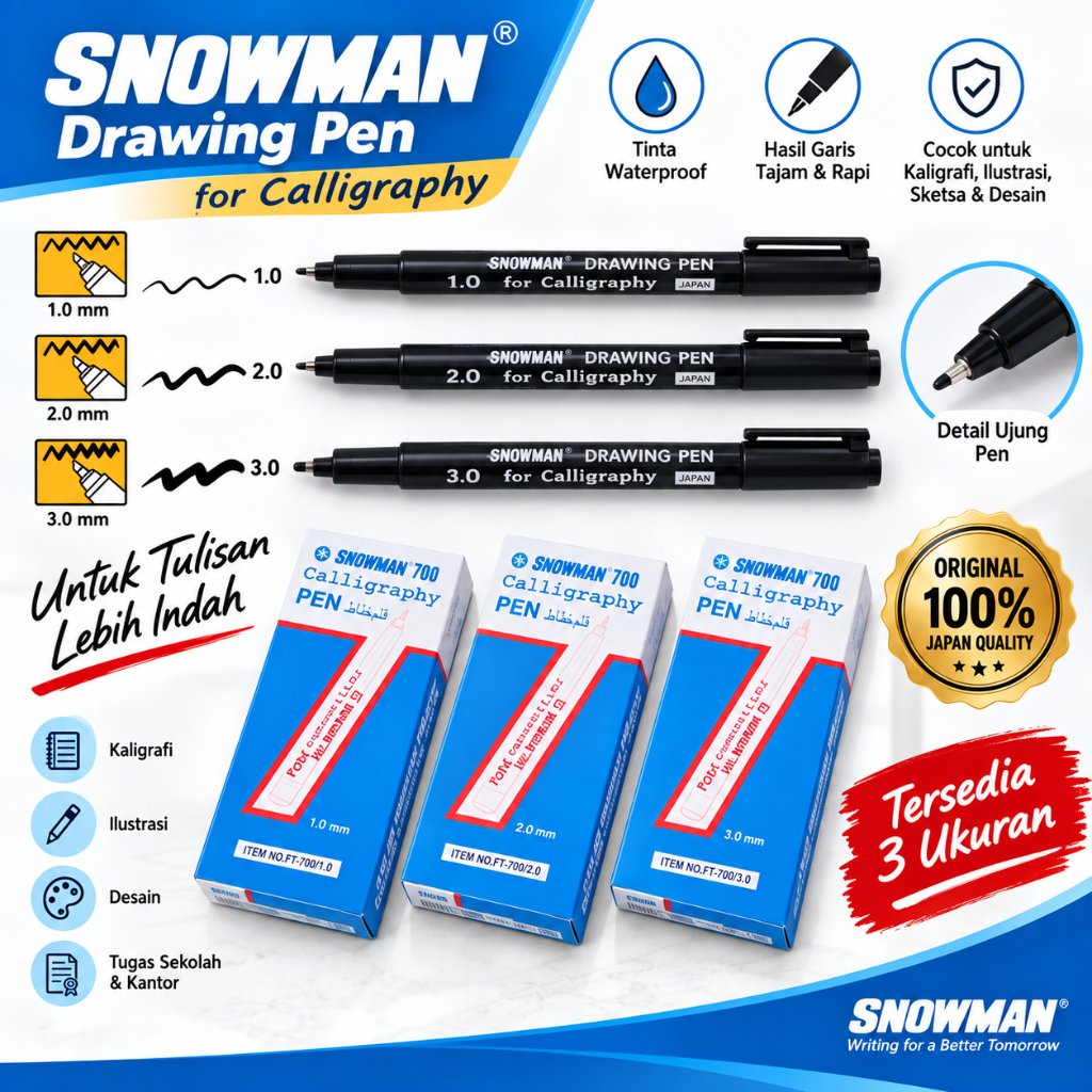 [ 1 ชิ้น ] ปากกา SNOWMAN CALLIGRAPHY FT-700 / SNOWMAN CALRAPLIGY PEN FT-700