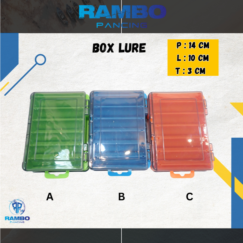 PREMIUM LURE BOX SIZE L: 14 x W: 10 x H: 3CM