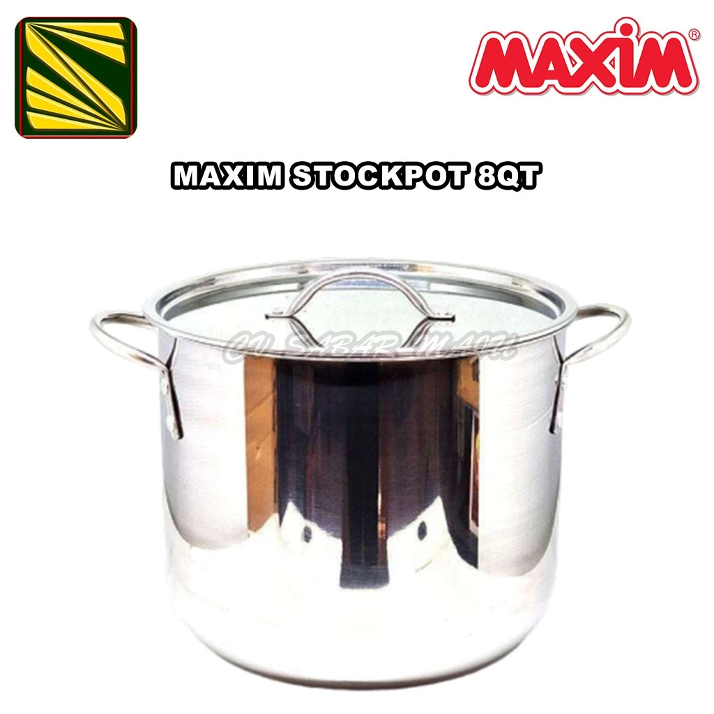 หม้อซุป, สแตนเลส 8 Qt Maxim Grab Pot