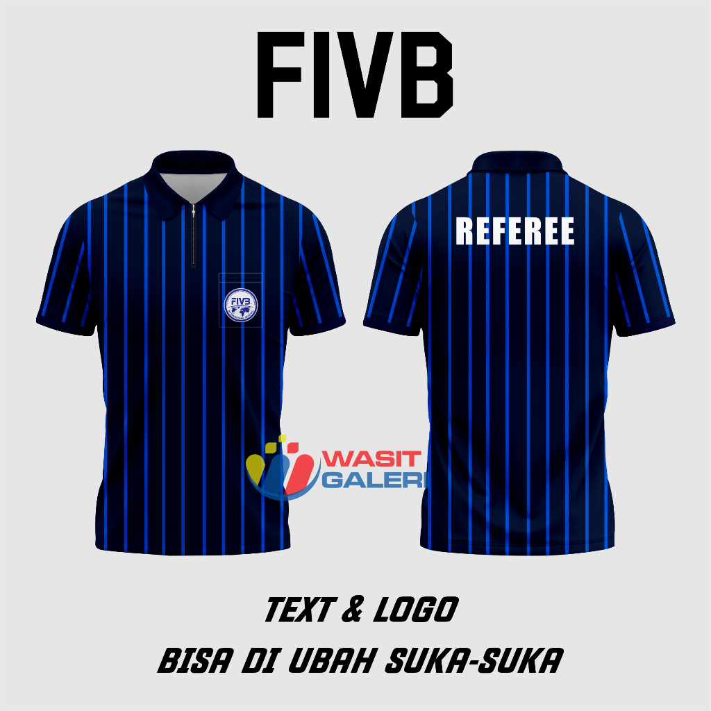 PREMIUM PRINTING VOLLEYBALL REFEREE JERSEY, เสื้อยืด CUSTOM POLO (PBVSI/FIVB- REFEREE)