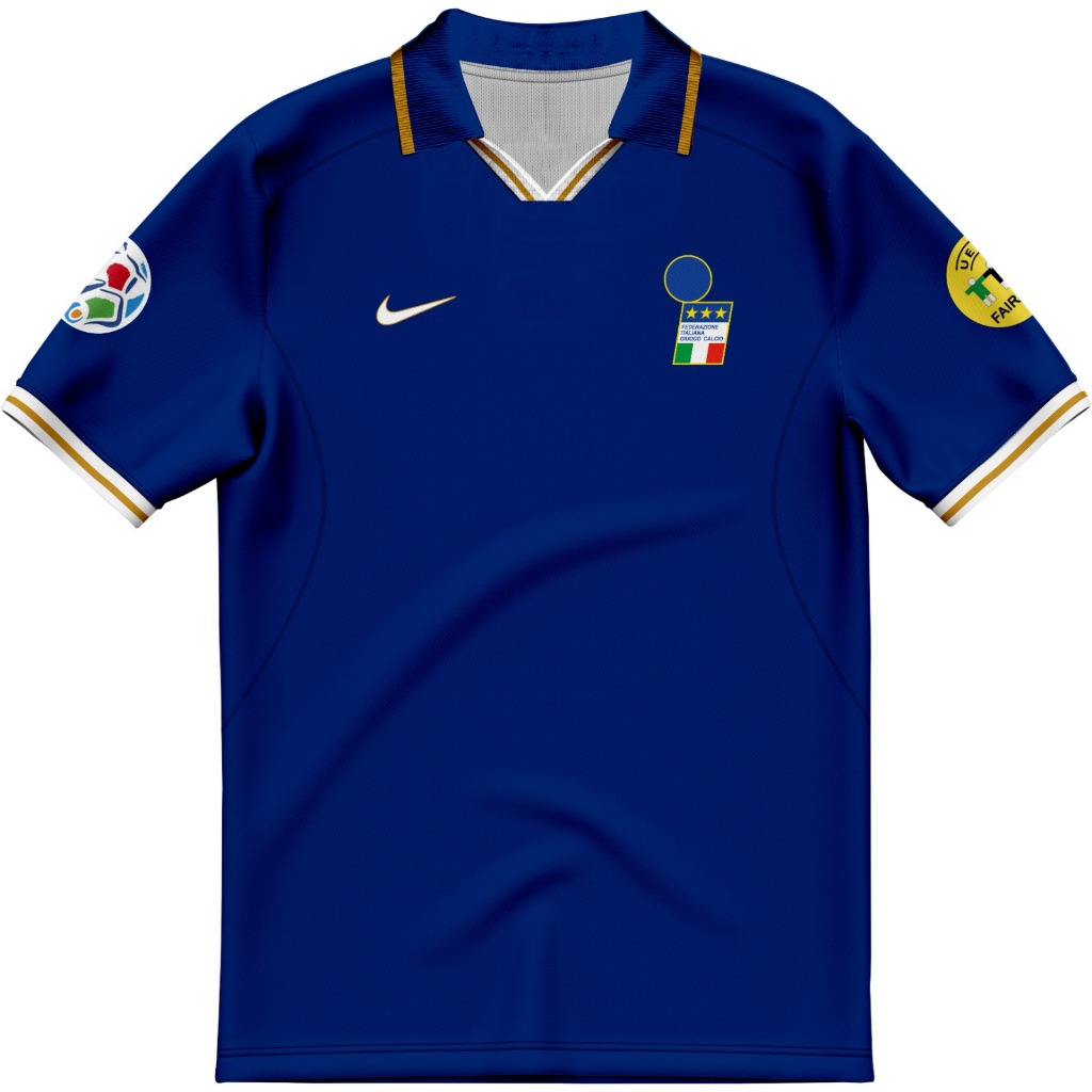 FANTASY JERSEY//RETRO FOOTBALL SHIRT// FANTASY ITALY//FULLPRINTING JERSEY//ฟรี NAMESET | เสื้อแข่งย้