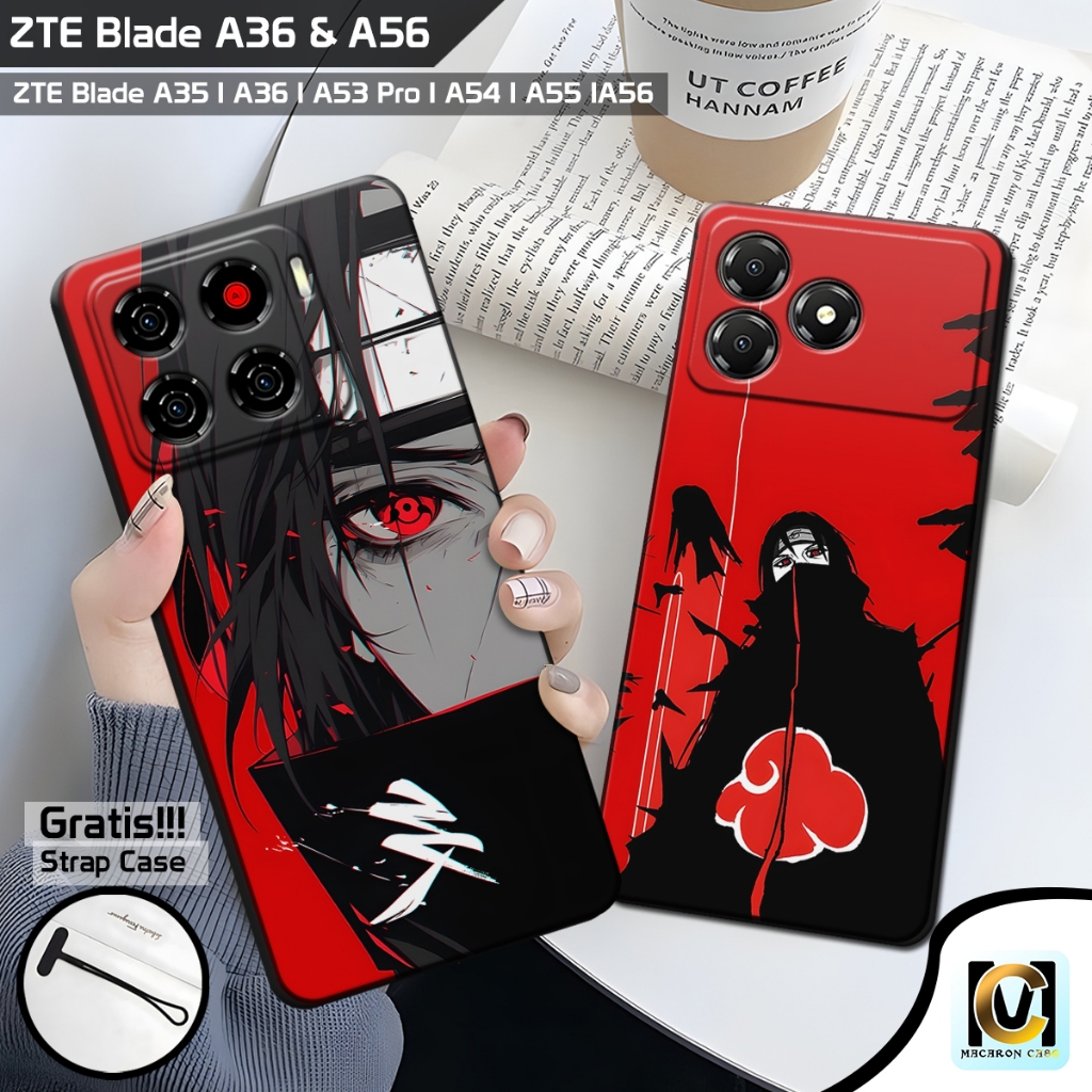 เคส ZTE Blade A56 & ZTE Blade A36 ใหม่ล่าสุด 2025 Itachi Motif | SoftCase HP ZTE Blade A56 | ใบมีด Z