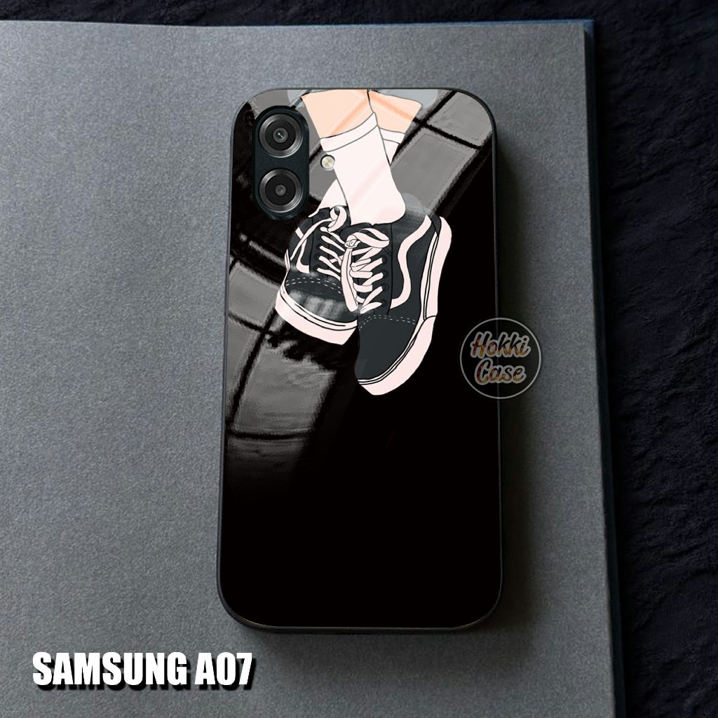 เคสโทรศัพท์ HP Samsung A07 - เคส Samsung A07 Glass Softcase - เคสโทรศัพท์ Samsung A07 - ซิลิโคนสําหร