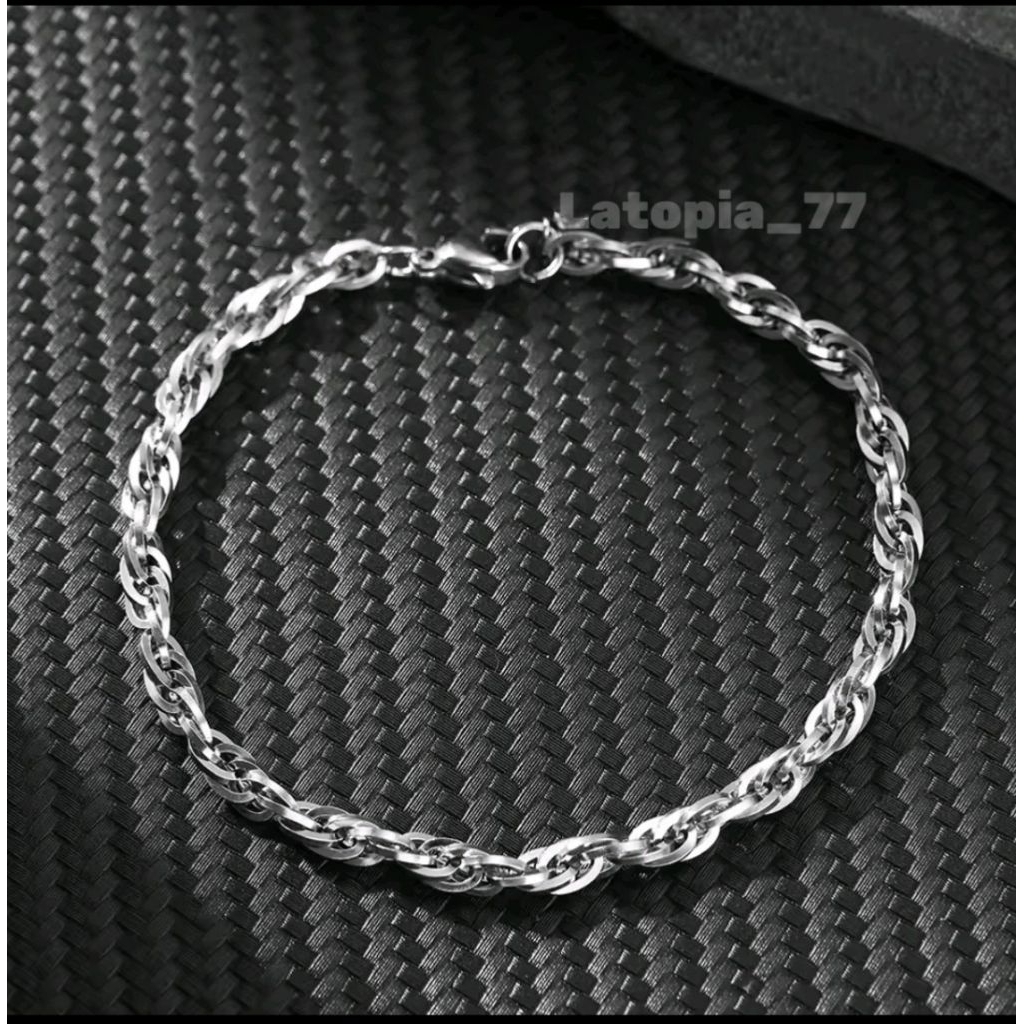 ผู้ชาย BRACELET DAIKY BRACELET ANTI-RUST TITANIUM BRACELET ใหม่ล่าสุดผู้ชาย BRACELET SILVER BRACELET