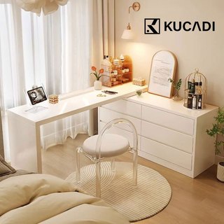 KUCADI Meja Rias Putih / Meja Rias Minimalis / Meja Rias Kecil / Meja Rias Modern / Meja Kosmetik / Dressing Table  [ Garansi 5 Tahun ]