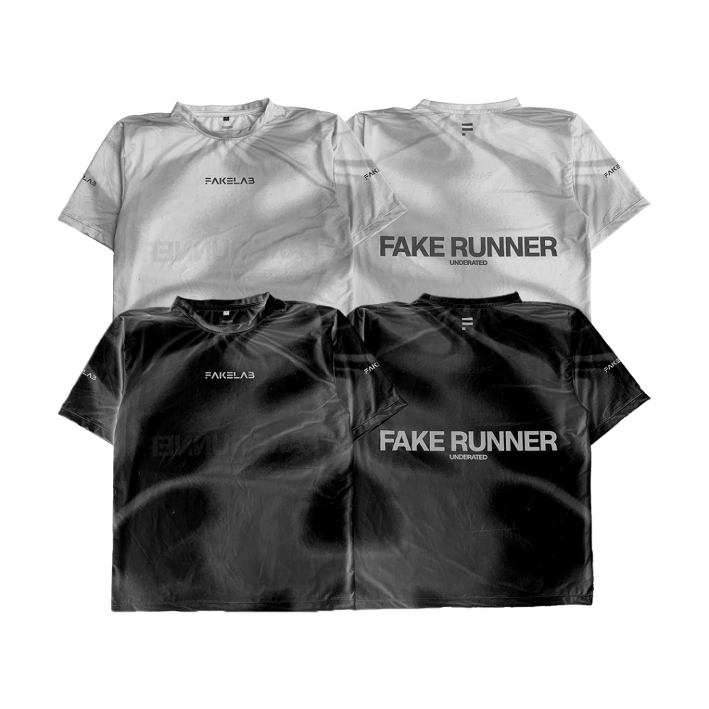 Fakelab Unisex Jersey Running Fake Runner 100gsm / Trail Dry Fit Micro Chill / Short Sleeve Desert /