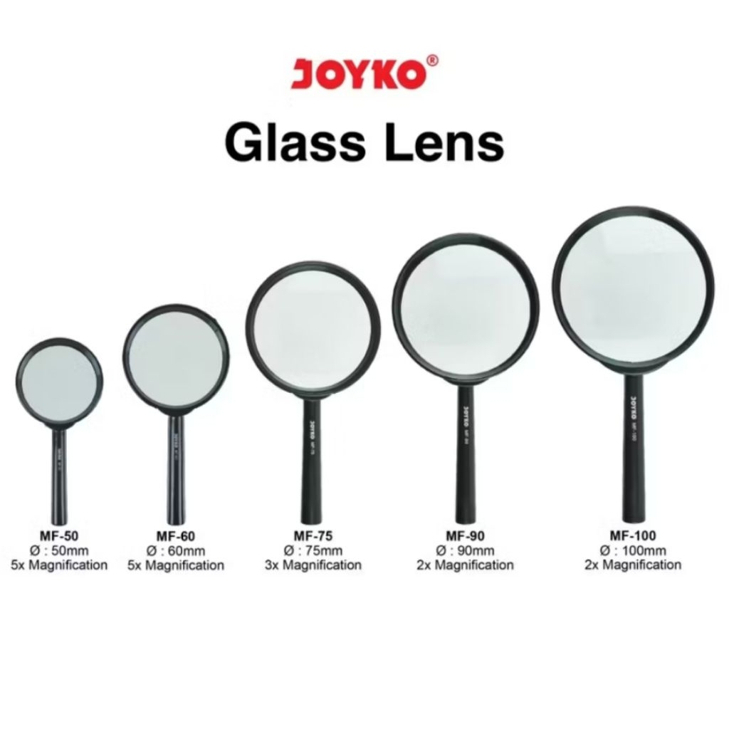 JOYKO MF-50 / MF-60 / MF-75 / MF-90 / MF-100 MAGNIFYING เลนส์แก้ว