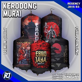 Kerodong Sangkar Murai Batu Ebod Japan/Japanese Full Printing Premium No 1/2/3 - Motif Premium Bahan Super Tebal