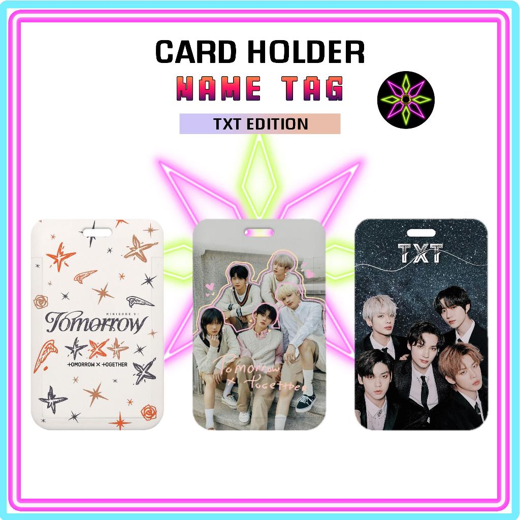 Hikari Print ID Card Holder TXT Edition Nametag Without Strap Card Holder TXT Edition Card Holder