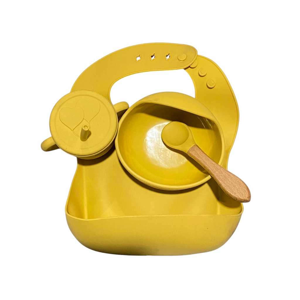 4 ชิ้น BABY EATING UTENSILS / SILICON EATING UTENSILS / พีLACE BABY