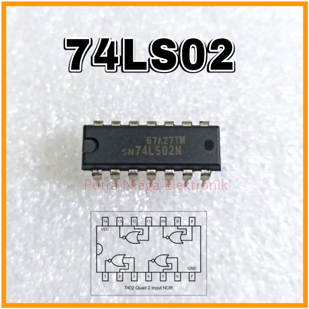 IC 74LS02 Quad NOR Gate Logic TTL 74402 SN74LS02 SN75LS02N
