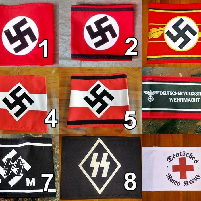 ปลอกแขน Classic Germany era WW2 สําหรับคอสเพลย์ / ประทับใจ (สองด้าน)