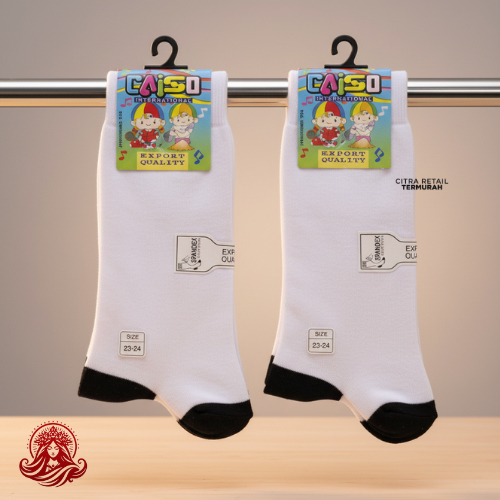 BLACK และ WHITE ELEMENTARY, MIDDLE, และถุงเท้า SCHOOL สูง / ถุงเท้าโรงเรียนแบรนด์ CAISO สําหรับเด็ก