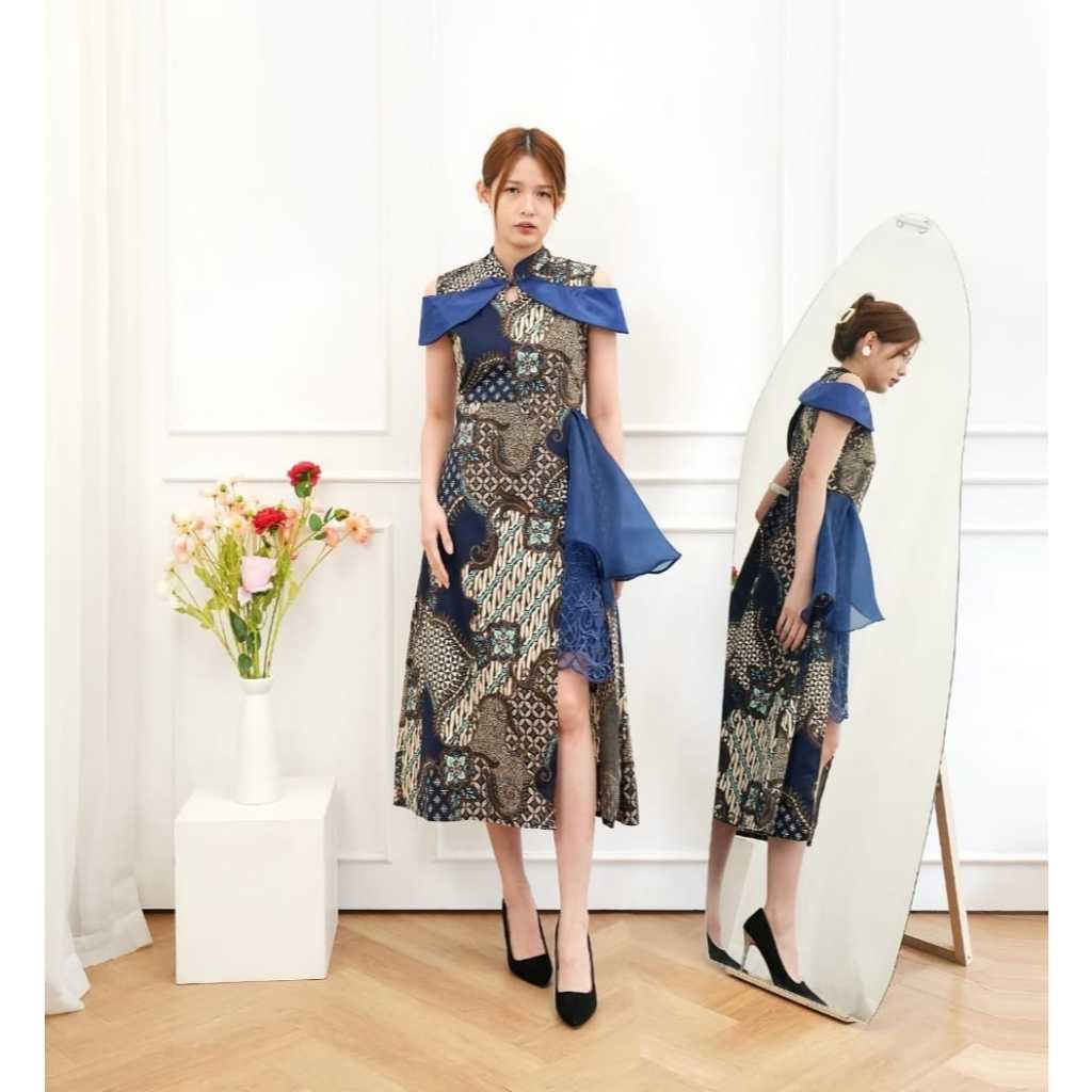 Zoey Realpic Batik Dress, Wedding Batik Dress, Christmas Dress, Elegant Party Dress, Batik Dress