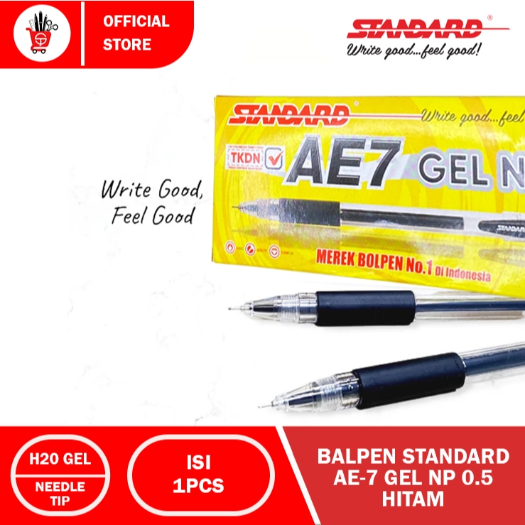 บัลเพน | เจลเพน | STANDARD PEN AE-7 BLACK & BLUE GEL NP 0.5 (1 ชิ้น)