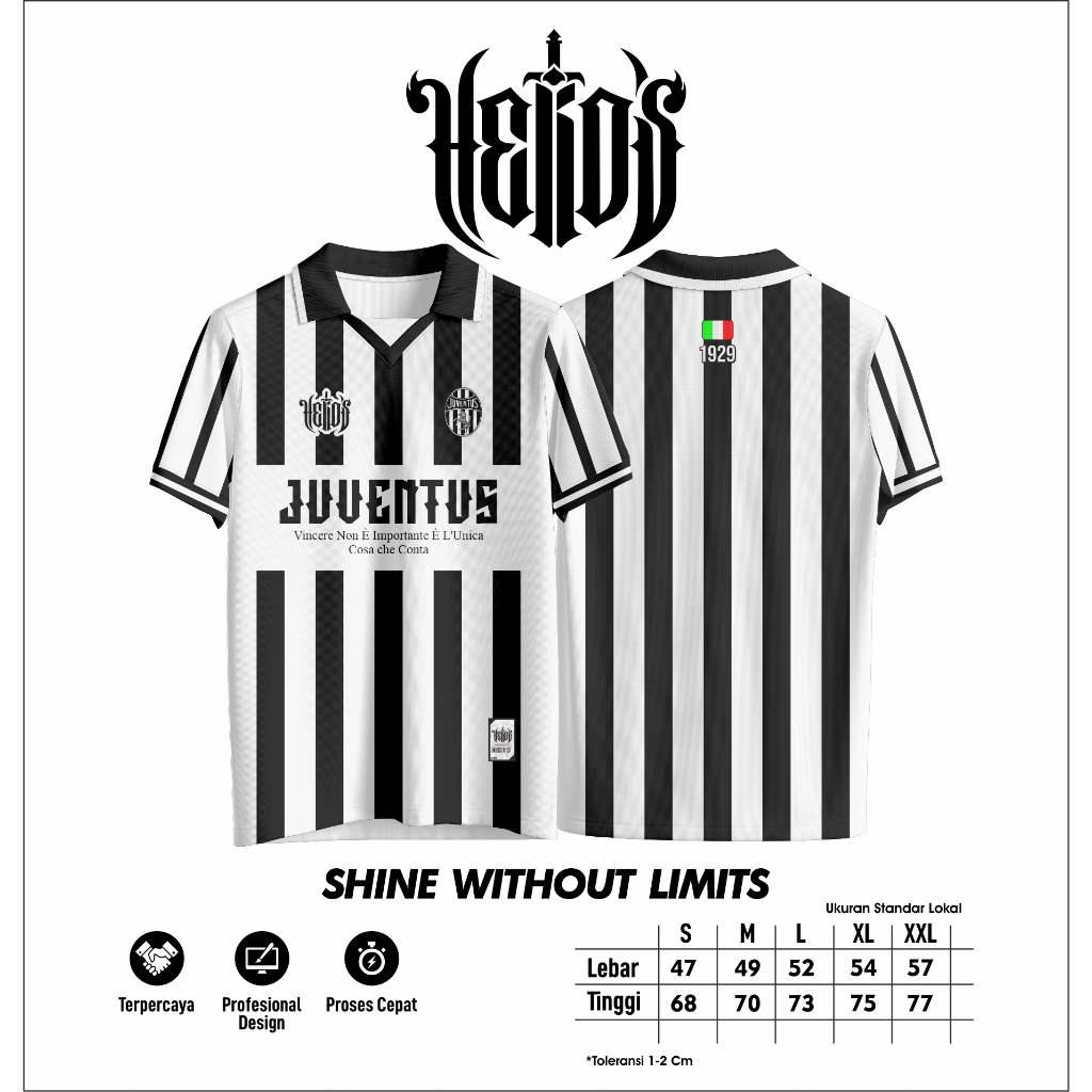 JUVENTUS FOOTBALL CLUB VINTAGE RETRO JERSEY FULL PRINTING