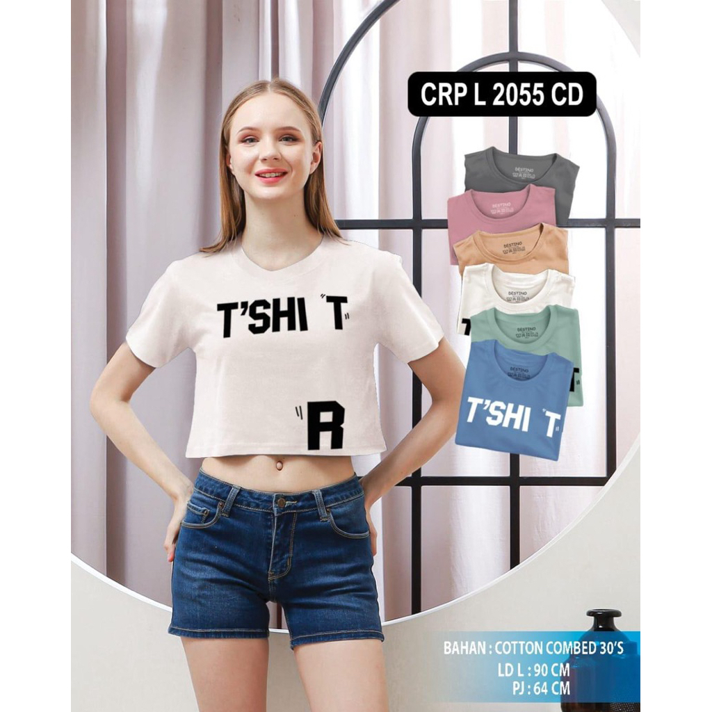 เสื้อยืดคอปกกลมเข้ารูปยืดผู้หญิงนําเข้า - Dst 24