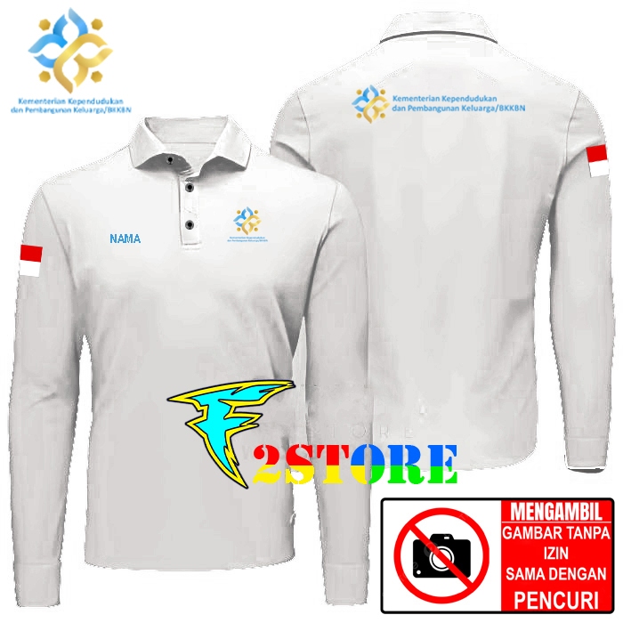 เสื้อคอปก - เสื้อยืดคอปกและการพัฒนาครอบครัวตัดสินใจ / BKKBN FREE NAME F2ASTORE F2ASTORE