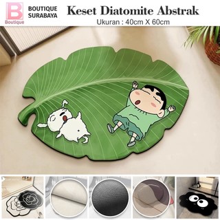 Boutique - Diatomite Keset Kamar Mandi  Air Cepat Kering Keset Uk 40x60CM Anti Bau & Nyerap Air