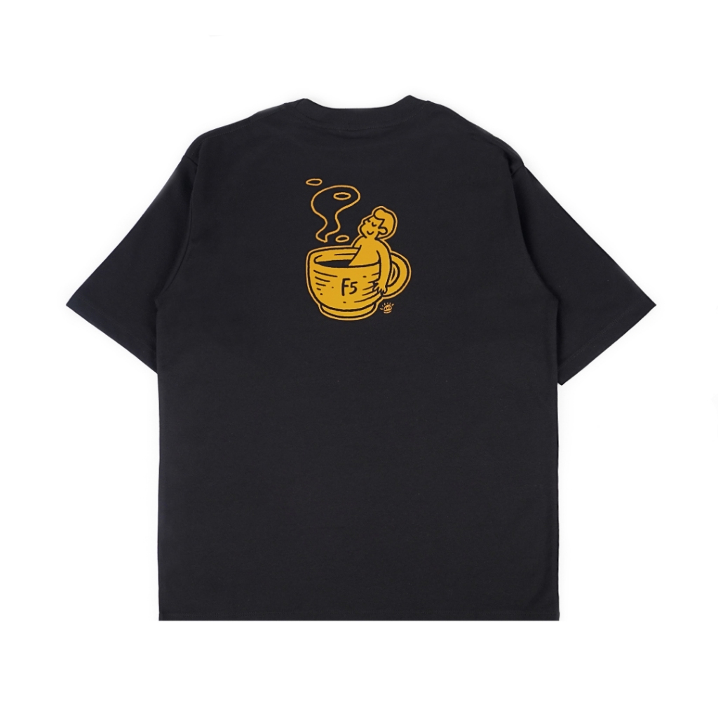 Merch Jogja Coffee Week 5 x Dagadu Coffee Coffee เสื้อยืด Oversize - สีดํา
