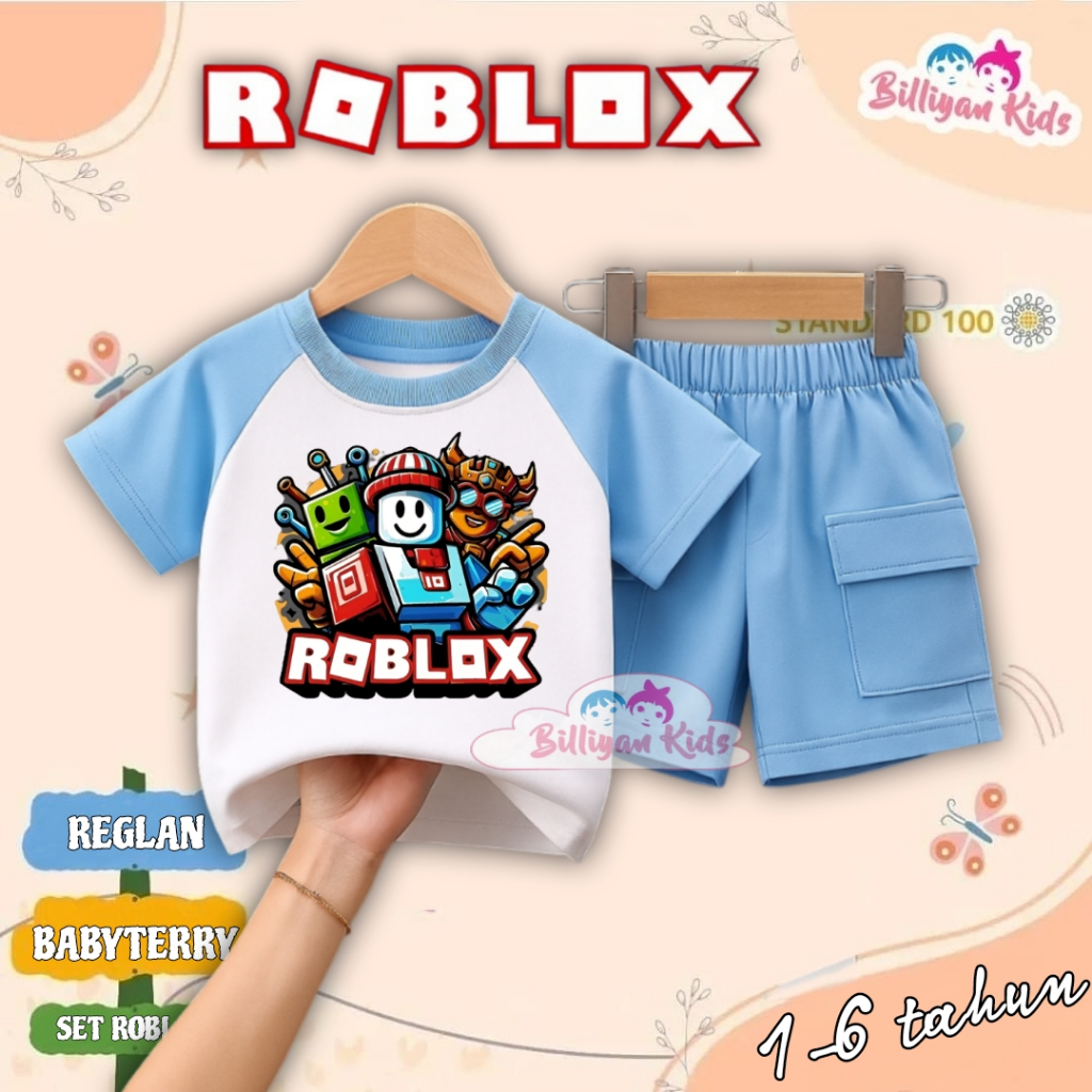 Roblox Boys Clothes 1-6 Years Boys Clothes Set Reglan cargo Pants