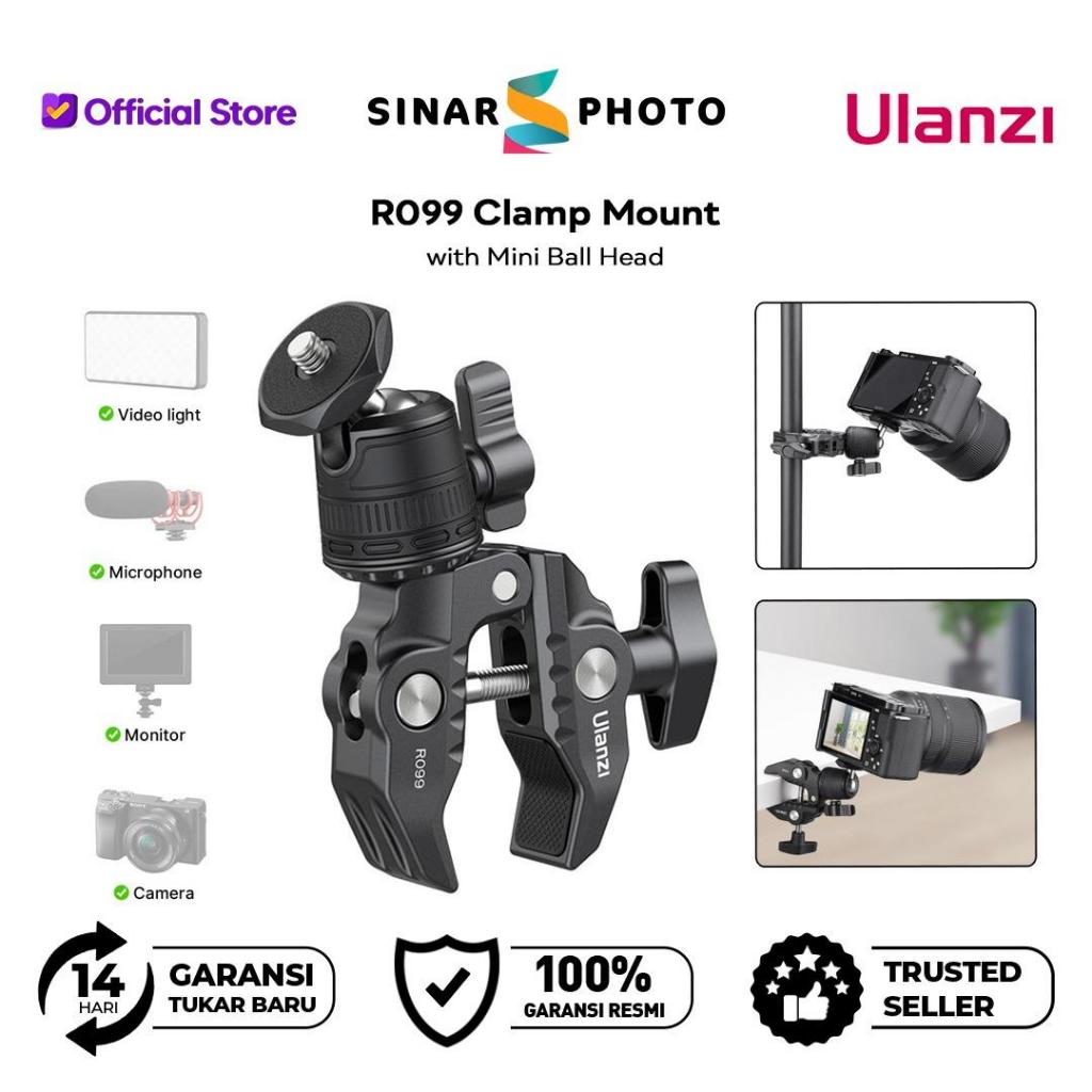 Ulanzi R099 Clamp Mount พร้อม Mini Ball Head 2993