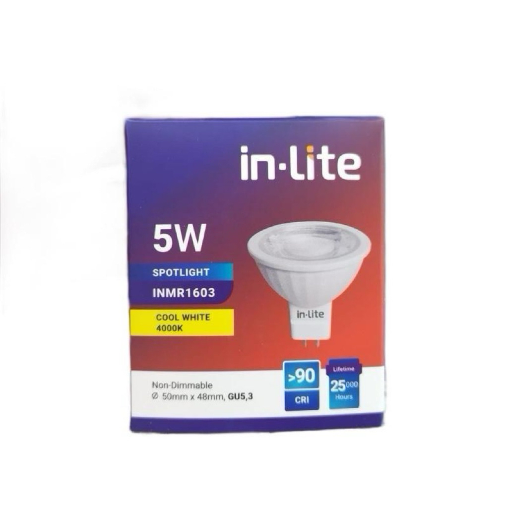 MR16 5Watt 4000K 220V Inlite MR16 หลอดไฟ LED