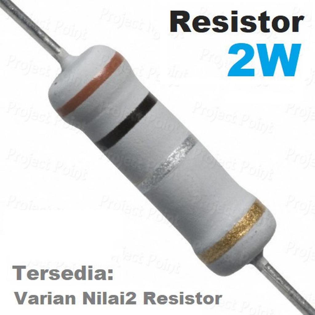 RESISTOR 2W 5% 10K 12K 15K 18K 22K 27K 30K 33K 39K 47K 56K 68K 82K OHM