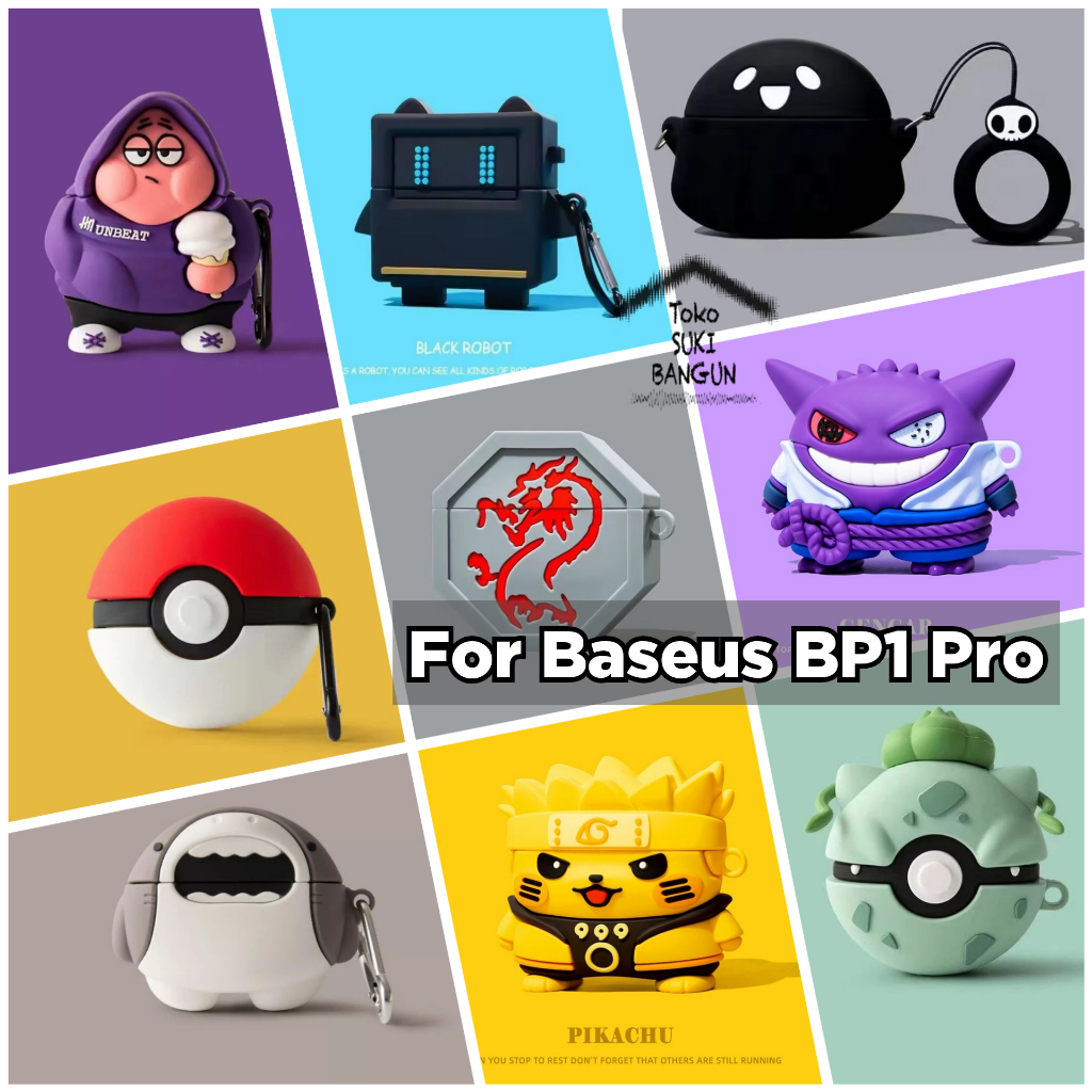 Baseus BP1 Pro CUTE CARTOON Rubber Silicone Buds TWS Cover Casing Pouch Protector