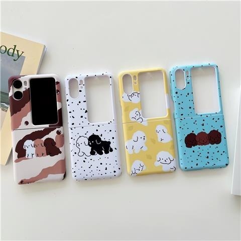 สไตล์เกาหลีการ์ตูนน่ารักลูกสุนัข OPPO Find N2 Flip Phone Case Find N2 Flip ญี่ปุ่นและเกาหลี N2 Flip 