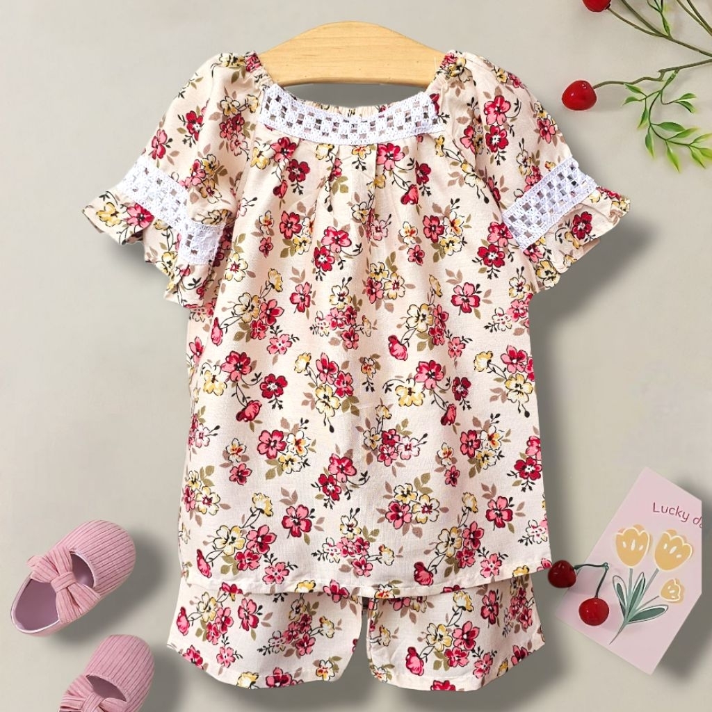 REYNA BABIDOLL FLOWER MOTIF SET