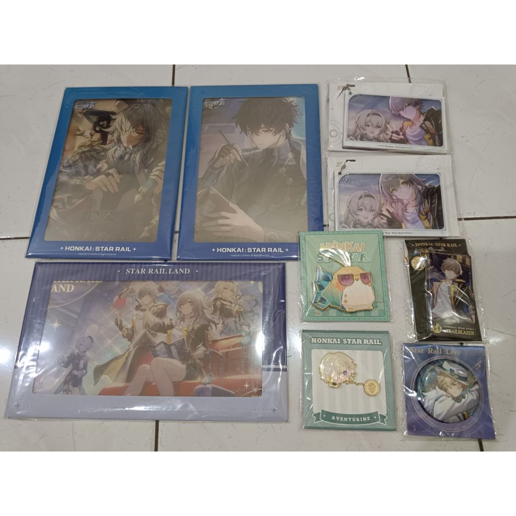 รางดาว Honkai HSR Jingyuan Danheng Firefly Aventurine Caelus Stella Shikishi เข็มกลัดป้าย