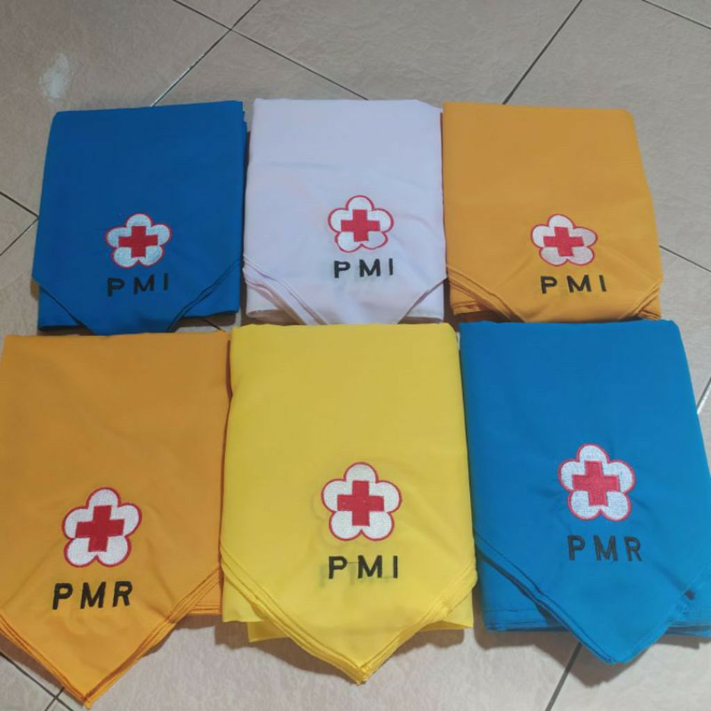 KATUN PMI PMR ผ้าพันคอคอปัก/ PMI PMR ผ้าพันคอผ้าฝ้ายปัก (ขายปลีก)