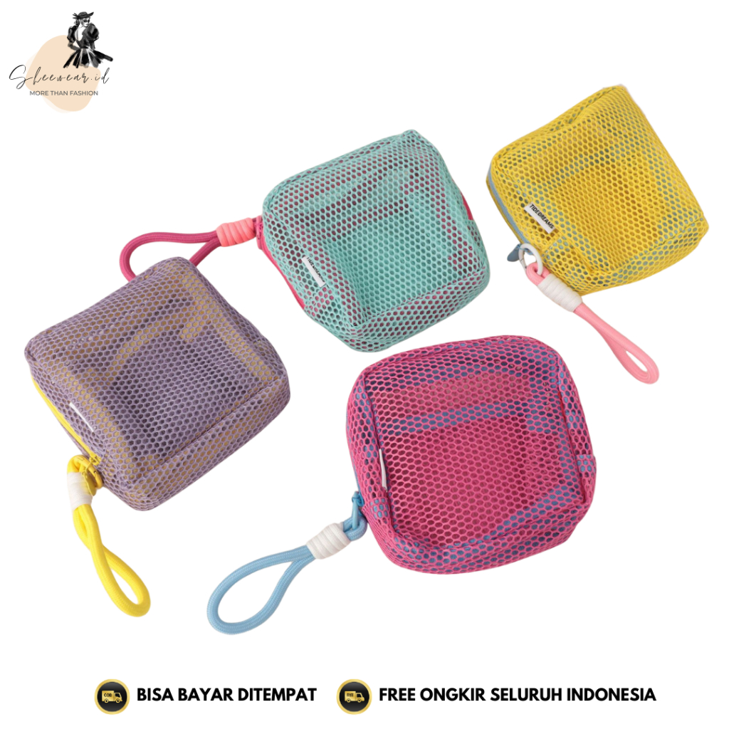 SHEWEAR TS702 Tofu Mesh Bag Pouch Tahu Travel Make Up Bag Y2K