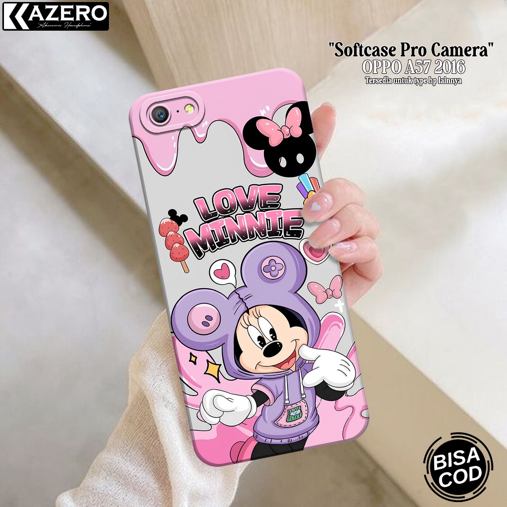 HP OPPO A57 2016 แฟชั่นกรณีการ์ตูนซิลิโคน Pro กล้อง Softcase OPPO A57 2016 เคสโทรศัพท์ซิลิโคน Pro กล