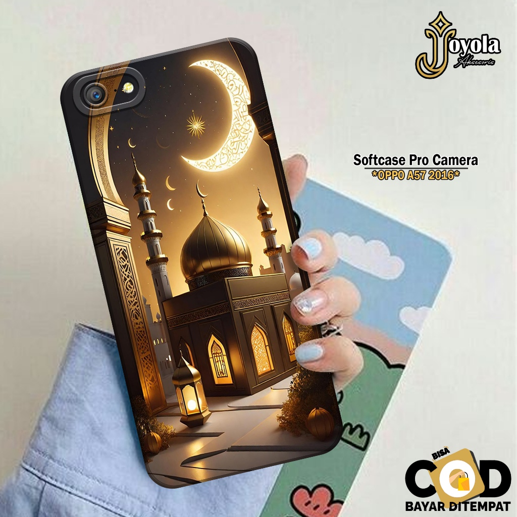 เคส HP OPPO A57 2016 - เคสแฟชั่นมัสยิด - ซิลิโคนกล้อง Pro - OPPO A57 2016 Softcase - เคส OPPO A57 20