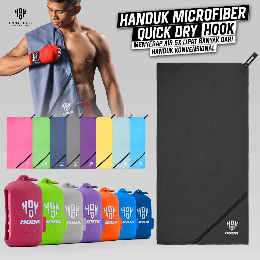 Jogging Hook Sports Towel Sport Neck Towel Soft Microfiber Face Towel ขนาด 40x80 Sports Travel Towel