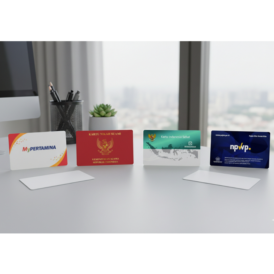 PRINT PVC ID CARDS INDIVIDUNALY, BPJS, NPWP, MY PERTAINA, Nisn Etc.